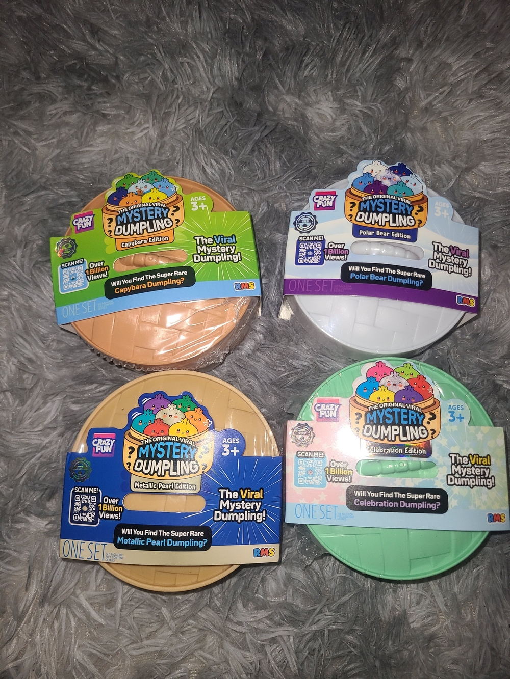 New RMS Celebration, Capybara, Polar Bear, Metallic Pearl Dumpling Bundle